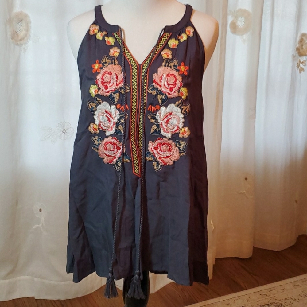 Boho rank with floral design.